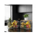 relaxdays Organizer Obstkorb Wandregal 21 x 30 cm Hellbraun/Weiss