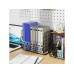 relaxdays Organizer Obstkorb Wandregal 21 x 30 cm Hellbraun/Weiss