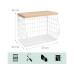 relaxdays Organizer Obstkorb Wandregal 21 x 30 cm Hellbraun/Weiss