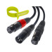 Bemero BAC4142-150BK XLRm - 2x XLRf 1.5m 1.5 m, Schwarz