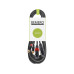 Bemero BAC2544-600BK 2x XLRf - 2x RCAm 6m 6 m, Schwarz