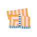 Dock & Bay Badetuch XL, Orange Dock & Bay Badetuch XL, Orange