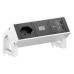Bachmann Tischsteckdosenleiste DESK2 1xT13 1xUSB C/C 45W 0.2m INOX