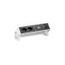 Bachmann Tischsteckdosenleiste DESK2 2xT13 1xUSB C/C 65W 0.2m INOX
