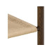 AC Design Nachttisch Monfort Dunkelbraun, 43.5 x 40 x 60 cm