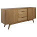AC Design Sideboard Marte 180 x 84 cm, Dunkelbraun