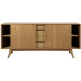 AC Design Sideboard Marte 180 x 84 cm, Dunkelbraun