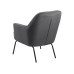 AC Design Sessel Melissa 75 x 83 cm Dunkelgrau