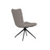 AC Design Stuhl Grafton Hellgrau/Schwarz, 2 Stück