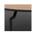 AC Design Couchtisch Goldington Braun/Schwarz, Ø 80 x 45 cm