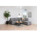 AC Design Couchtisch Goldington Braun/Schwarz, Ø 80 x 45 cm