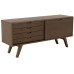 AC Design Sideboard A-Line 160 x 45 x 72 cm, Dunkelbraun