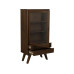 AC Design Vitrine A-Line Dunkelbraun72 x 36 x 145 cm