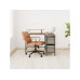 VASAGLE Tisch in L-Form Braun 115 x 105 x 89.5 cm