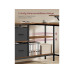 VASAGLE Tisch in L-Form Braun 115 x 105 x 89.5 cm