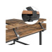 VASAGLE Tisch in L-Form Vintagebraun 140 x 130 cm