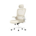 Songmics Bürostuhl mit Armlehnen Beige