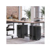 Songmics Multifunktionswagen 30 x 46 x 59 cm, Schwarz