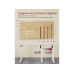 Songmics Tischgestell 72-118 cm, Mattweiss