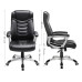 Songmics Bürostuhl Swivel Chai Schwarz