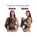 momcozy Babytrage Leopard Braun momcozy Babytrage Leopard Braun
