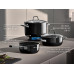 WMF Kochtopf-Set Fusiontec Essential Pro, Edelstahl, Schwarz