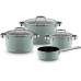 WMF Kochtopf-Set Fusiontec Mineral Pro, Edelstahl, Grün