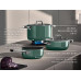 WMF Kochtopf-Set Fusiontec Mineral Pro, Edelstahl, Grün