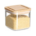 Zeller Present Vorratsdose Bambusdeckel 10 x 10 x 9.3 cm, 0.5 l
