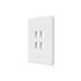 Ubiquiti Vertikal Paintable Keystone Wall Plate 4-Port, 4er-Pack Ubiquiti Vertikal Paintable Keystone Wall Plate 4-Port, 4er-Pack