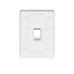 Ubiquiti Vertikal Paintable Keystone Wall Plate 1-Port, 4er-Pack