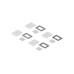 Ubiquiti Vertikal Paintable Keystone Wall Plate 1-Port, 4er-Pack