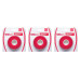 Wilson ABSORBX OVERGRIP PADEL 3 PACK Red