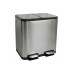 Maul Abfalleimer Cycle 20 + 20 l, Schwarz/Silber