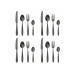 Bloomingville Besteck-Set Frea, Edelstahl, Schwarz, 16-teilig Bloomingville Besteck-Set Frea, Edelstahl, Schwarz, 16-teilig
