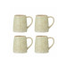 Bloomingville Becher Winnie, Steinzeug, Beige, 4 Stück