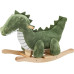 Bloomingville Schaukeltier Arnie Crocodile, Grün, Polyester