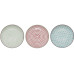 Bloomingville Teller Patrizia, Steingut, ∅ 20 cm, 3 Stück, assortiert