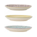 Bloomingville Teller Patrizia, Steingut, ∅ 16 cm, 3 Stück, assortiert
