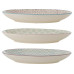 Bloomingville Teller Patrizia, Steingut, ∅ 25 cm, 3 Stück, assortiert