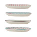 Bloomingville Servierplatte Patrizia, 21.5 x 13 cm, 4 Stück, assortiert
