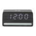 KARLSSON Wecker Retro Light LED Schwarz