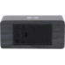 KARLSSON Wecker Retro Light LED Schwarz