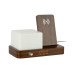 KARLSSON Wecker Retro Night Light LED Mokkabraun