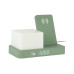KARLSSON Wecker Retro Night Light LED Dschungel grün