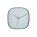 KARLSSON Wanduhr Grato Cuadrado 29 x 29 cm, Graue Jade/Dschungelgrün