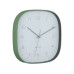 KARLSSON Wanduhr Grato Cuadrado 29 x 29 cm, Graue Jade/Dschungelgrün