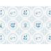 Duni Tischset Dutch Charm 250 Stück, 30 cm x 40 cm, Blau/Weiss