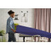 Duni Tischdecke Dunicel 118 cm x 180 cm, Blau/Dunkelblau