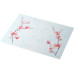 Duni Tischset Cherry Breeze 100 Stück, 40 cm x 30 cm, Weiss/Rosa